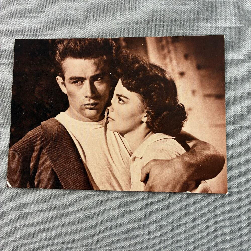 James Dean Vintage 4x6 Sepia Photo Postcard The James Dean Foundation